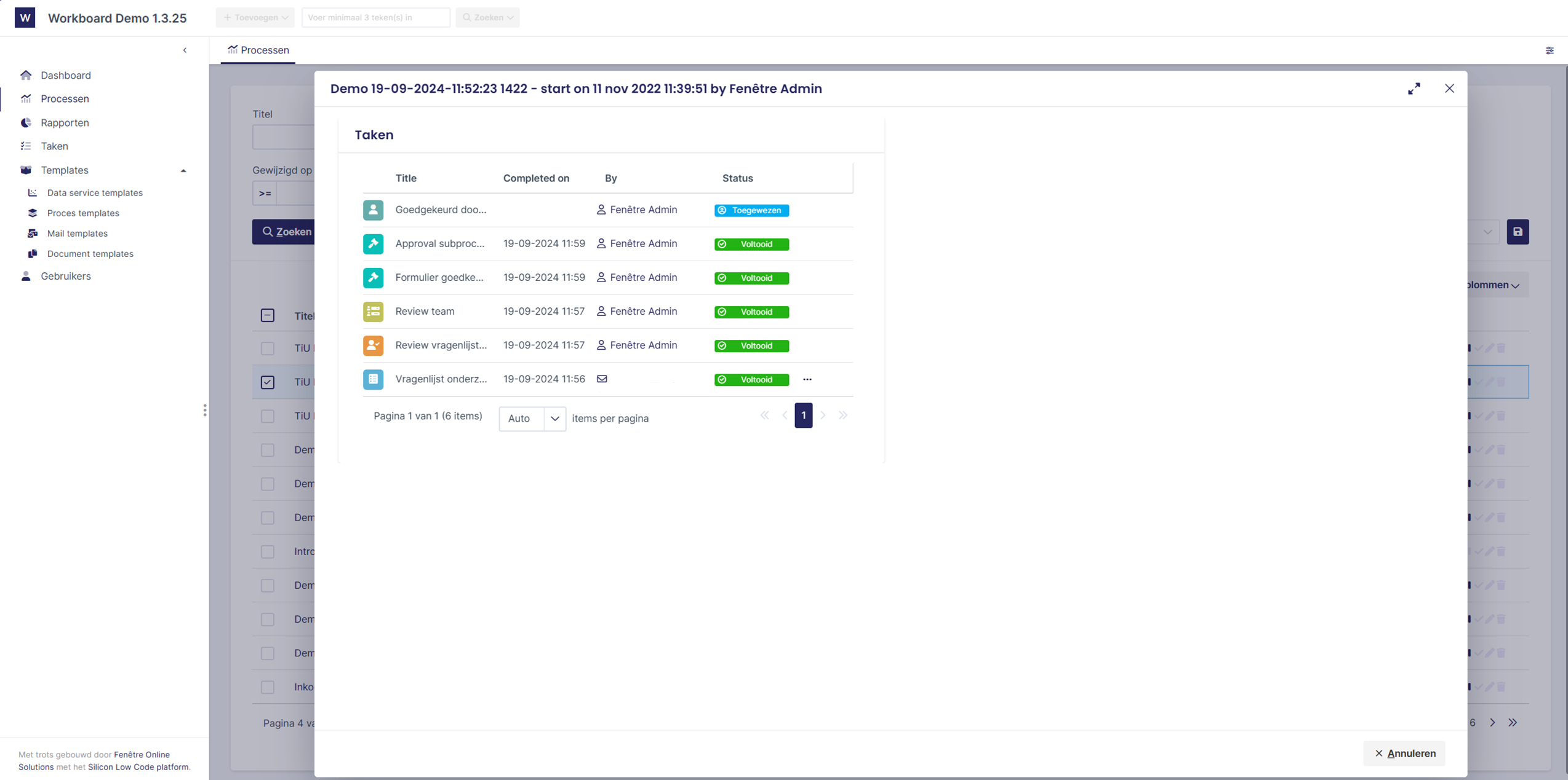 Workboard Automation Progress Overview