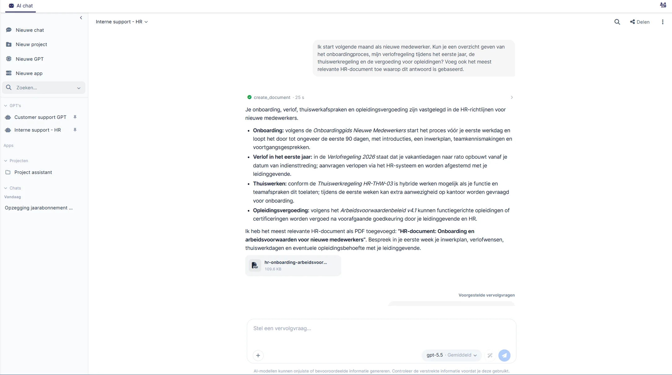 Hr Support Assistent
