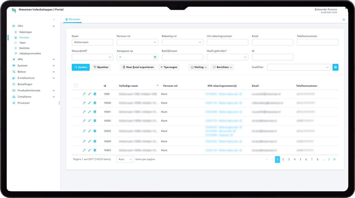 Silicon CRM klantbeheer