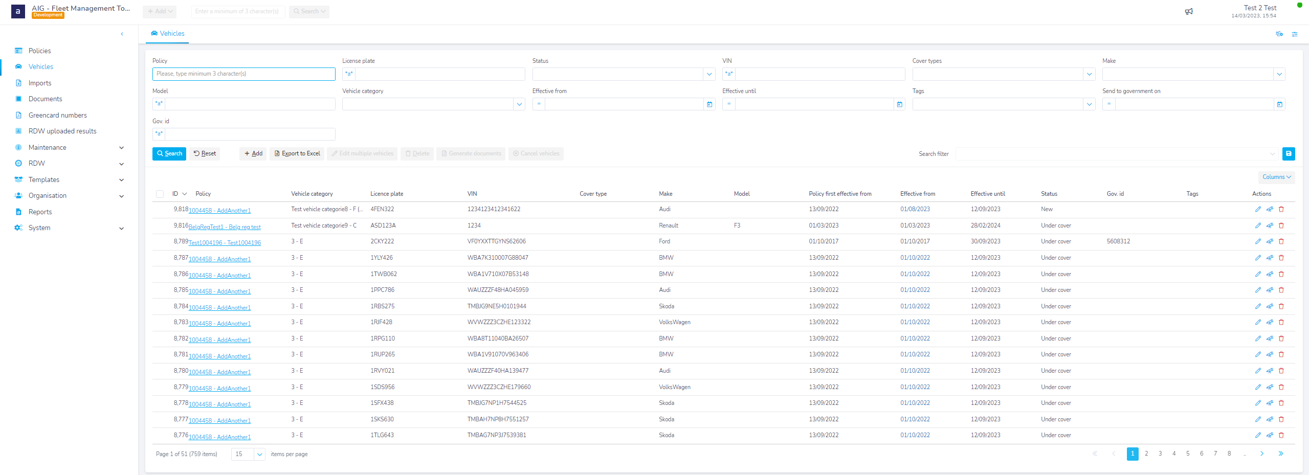 Fleet management software