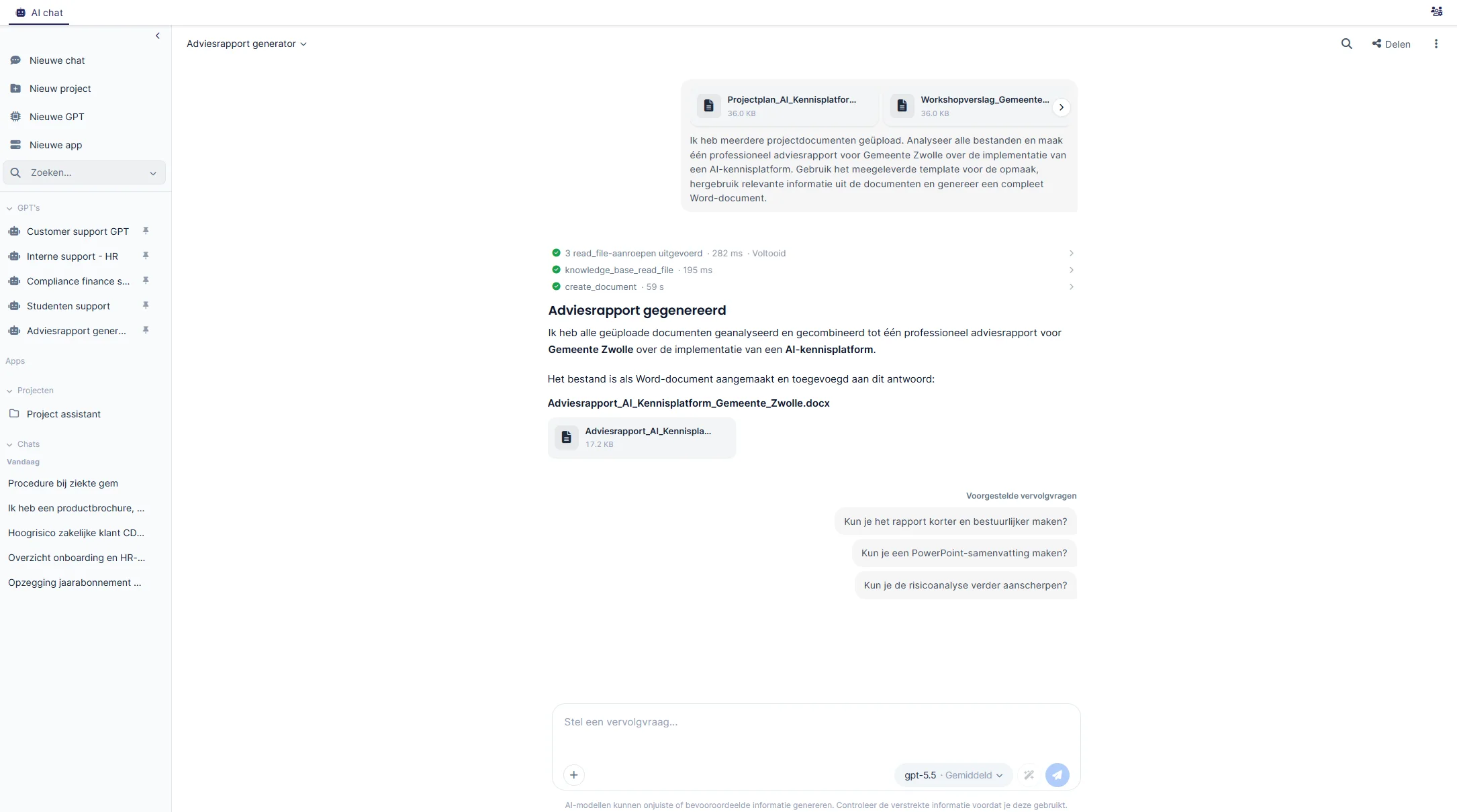 Adviesrapport Generator