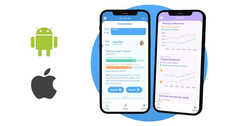 Healthtrain mobiele applicatie