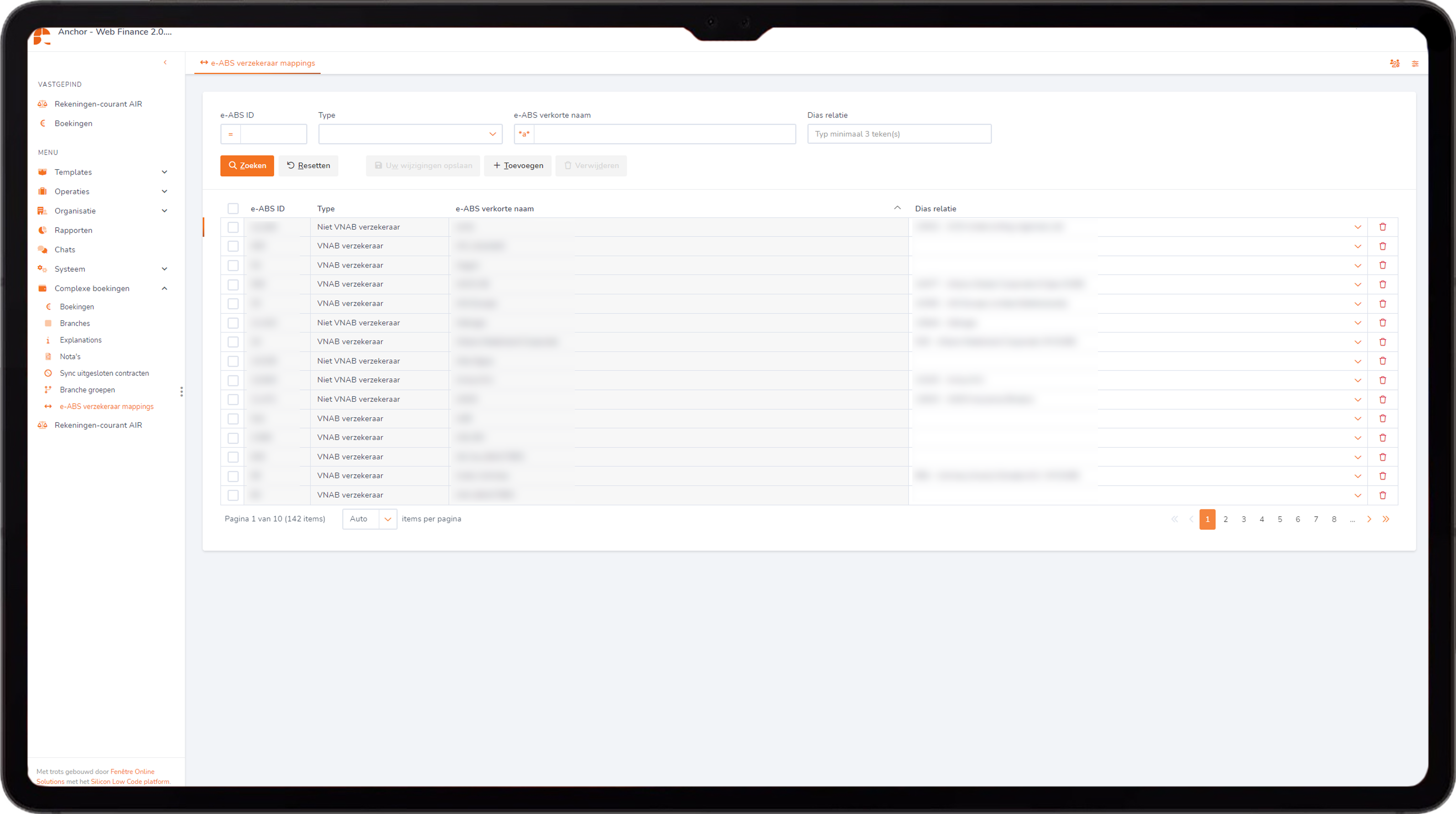 E ABS Verzekeraar Mappings