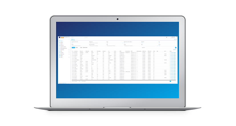 Fleet management applicatie