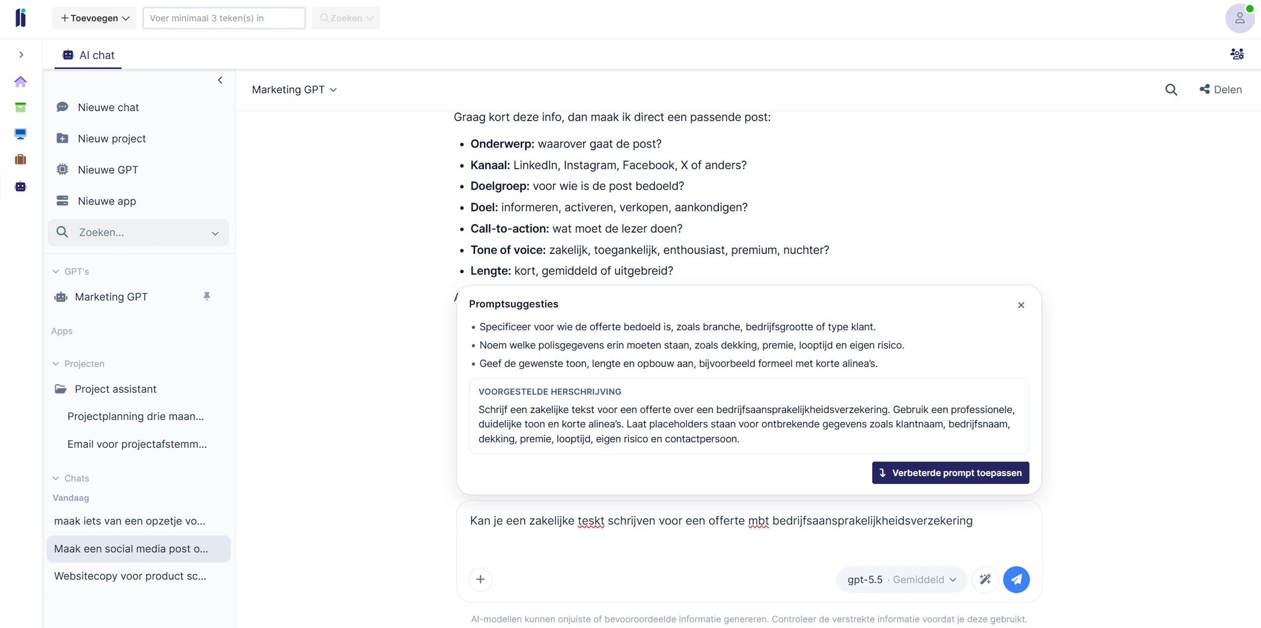 Ai Chatbot Siliconcode AI Chatbot Met Promptsuggesties