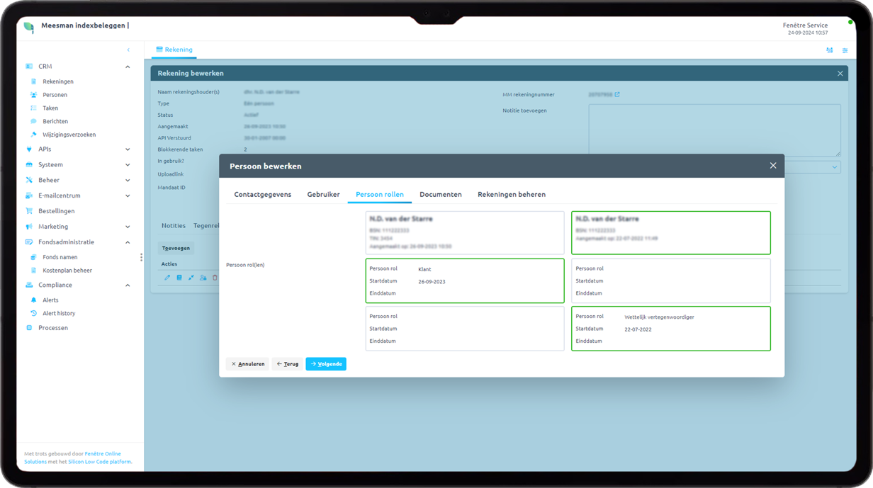 Database gegevens ontdubbelen applicatie