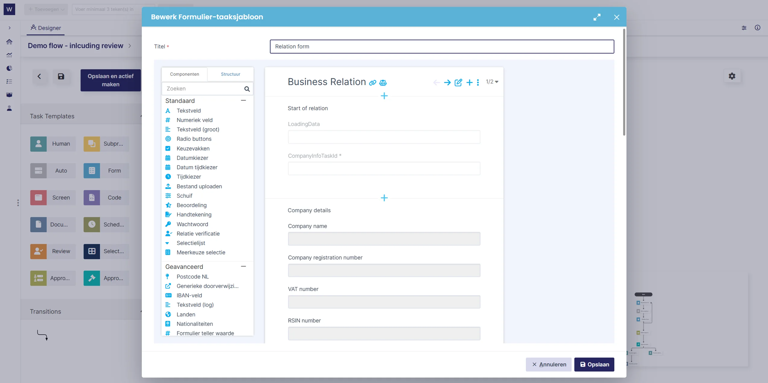 Workboard - Proces management met formulier taak.webp