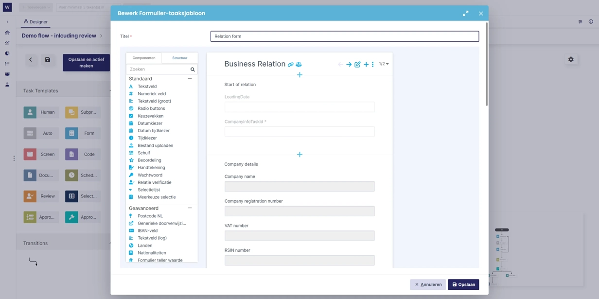 Workboard - Proces management met formulier taak.webp